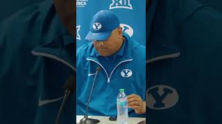 𝒑𝒐𝒔𝒕𝒈𝒂𝒎𝒆 𝒑𝒓𝒆𝒔𝒔 𝒄𝒐𝒏𝒇𝒆𝒓𝒆𝒏𝒄𝒆 vs Kansas State  Coach Sitake byufootball [upl. by Yerhpmuh]