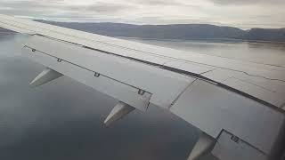 Norwegian Boeing 737800 Approach And Landing in Alta ALF  Norwegian Arctic Beautiful Scenery [upl. by Samuela]