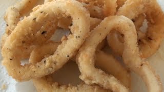 HOW TO MAKE CALAMARI  SALT AND PEPPER SQUID [upl. by Lucille]