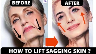 SAGGING CHEEKS AND SMILE LINES LIFTING  FACE SMOOTHING EXERCISES  SAGGY SKIN JOWLS FROWN LINES [upl. by Ing]