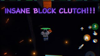 One of My Best Ever Block Clutches Roblox Bedwars ItzPato Clutch [upl. by Dyanne]