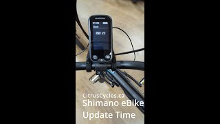 Change the clock on your Shimano eBike Display [upl. by Keelin]