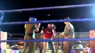 Marine Knocks Out Female Marine In Boxing Match [upl. by Murdoch591]