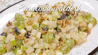 COMO PREPARAR ENSALADA WALDORF FACIL Y RÁPIDA  ENSALADA NAVIDEÑA  ACOMERPE [upl. by Aicener]