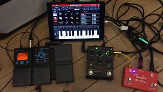 iPad GarageBand Trio I2M SampleTank G1Xon Telecaster [upl. by Rutra326]