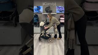 How to release the iCandy Cocoon from the car seat adaptors Peach 7 [upl. by Kjersti]