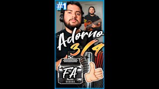 Aprende Adorno en 34 para acordeon de Fa tono de Fa  Adorno 1 tutorial [upl. by Ahsiekat]