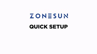 Zonesun ZSLP800 ZSFM5A ZSGK4200V ZSTB822 Line Instructions [upl. by Ahsan]