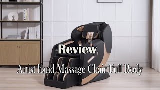 ArtistHand Massage Chair Review  1010 Massage Super Comfy and Easy to Use [upl. by Pelmas]