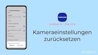 Kameraeinstellungen zurücksetzen  Samsung Android 14  One UI 6 [upl. by Rotow]