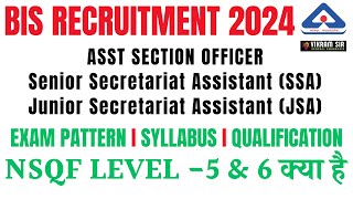 BIS RECRUITMENT 2024 II EXAM PATTERN II SYLLABUS II ALL INFORMATION II BY VIKRAM SIR [upl. by Rrats]