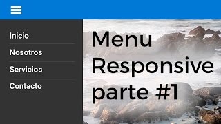 Como hacer un menu responsive para tu sitio web  htmlcss y js   Parte 1 [upl. by Naj]