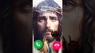 Jesus Incoming call 🙏 jesus shorts call [upl. by Weil]