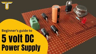 HOW TO MAKE A HIGH CURRENT DC POWER SUPPLY  5 VOLT  5 AMPERE  REGULATED DC POWER SUPPLY [upl. by Florella942]