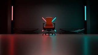 Herman Miller x Logitech G Embody Gaming Chair  Texturing  Modeling  Animation 3D [upl. by Orford]