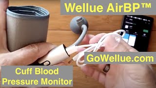 Wellue FDA Approved AirBP™ Cuff Blood Pressure Monitor with Bluetooth Support Unboxing and Review [upl. by Parlin]