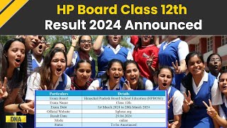 HP Board 12th Result 2024 Released 30 Out Of 41 Toppers Are Females HPBOSE [upl. by Letizia]