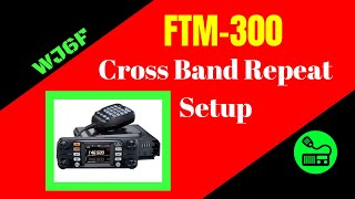 Yaesu FTM300 Cross Band Repeat Setup [upl. by Znerol500]