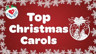 Top Christmas Carols with Lyrics 🌟 [upl. by Evslin826]