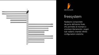 Termoarredo Design FreeSystem  Deltacalor [upl. by Lasky]