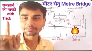 मीटर सेतु Metre Bridge in Hindi Meter Bridge or Slidewire Bridge । physics by dhanwant sir [upl. by Adorl]