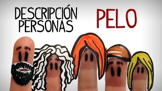 Descrever pessoas em espanhol tipos de cabelo [upl. by Ycak]