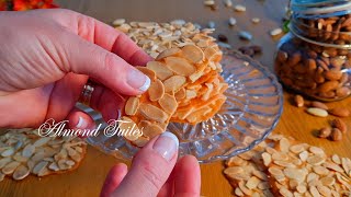 Make a quick and easy almond tuile recipe Only 5 Ingredients [upl. by Garbe]