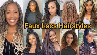 Faux Locs Braids  Butterfly Locs Hairstyles  Crochet Loc Braids Hairstyles  Twist Braids [upl. by Airt752]