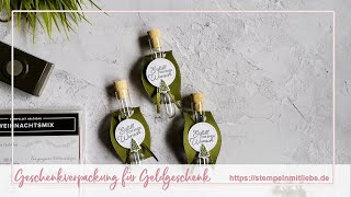 Stampin Up  Verpackung Geschenkverpackung Geldgeschenk [upl. by Clough439]