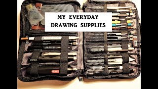 Graphite Drawing Supplies amp Materials Whats in My Pencil Case [upl. by Fran336]