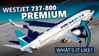 Flying WestJets 737800 in PREMIUM Calgary to Toronto [upl. by Dail]