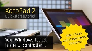 Using your Windows tablet as a MIDI controller Very easy [upl. by Negeam]