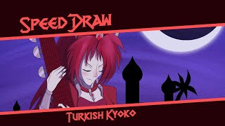 Obscured Titans Speed Draw Turkish Kyoko [upl. by Sowell455]