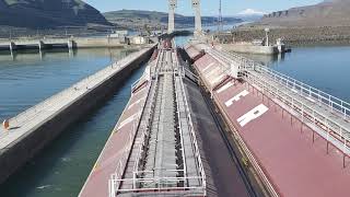 Columbia River Locking down at John Day Dam [upl. by Ocimad]