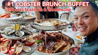 The Best Lobster Seafood Brunch Buffet in Manila with Free Flowing Champagne Cocktails Wines [upl. by Nossah]