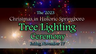 Christmas in Springboro Tree Lighting Ceremony 2023 [upl. by Avuha136]