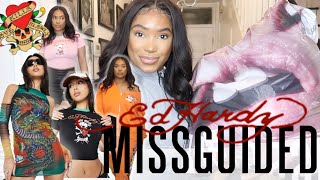 EDHARDY x MISSGUIDED try on haul 😳 Missguided HAUL [upl. by Innis]