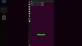 How To Become whoami Linux Terminal Short [upl. by Starla176]