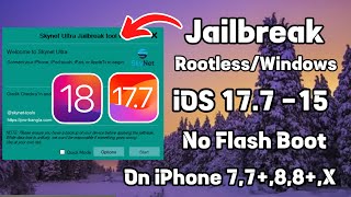 Skynet Ultra Jailbreak Tool Free Windows  Jailbreak iOS 18177  iOS 15  No USB Flash [upl. by Ellehsat4]