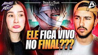 Apenas um react  Levi Ackerman  Minha última missão  AniRap Attack on Titan [upl. by Adnamahs]