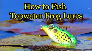 Basics of Frog Fishing and How to Fish Hollowbody Frog Lures [upl. by Eekram984]