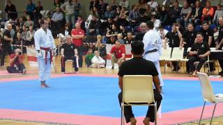 6th World Cup KWF Kumite Darwin Rojas Venezuela vs Felipe Martins Brasil [upl. by Ecreip]