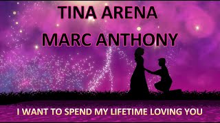 Marc Anthony Tina Arena  I want to Spend my Lifetime Loving You  Showroom Partners Entertainment [upl. by Anrol]