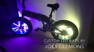 Sondors Fold X ebike with custom LED wheel lights [upl. by Sackey]