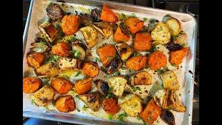 Easy Herb Roasted Sweet Potatoes Recipe  CaribbeanPotcom [upl. by Blanka542]