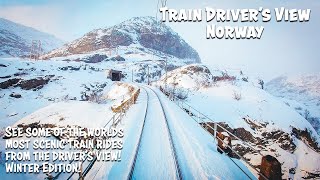 The Best Of Norways Railway WINTER Cab Views [upl. by Vaclav]