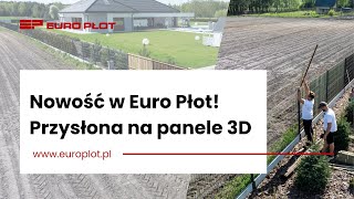 Przysłona na ogrodzenie panelowe  Montaż i efekt końcowy  Euro Płot [upl. by Redleh]