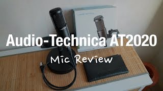 Audio Technica AT2020  XLR Microphone Review Youtube Podcast Streaming [upl. by Callida]