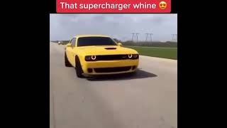 Dodge Challenger Super Charger Whine Is Insane [upl. by Kalie]