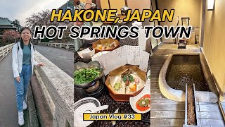 Tokyo to Hakone Trip Private Hot Spring Onsen ♨️  Yaeikan Ryokan Hotel Review  Japanese Kaiseki 🍱 [upl. by Sula]